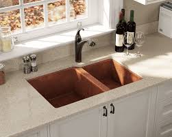 901 offset double bowl copper sink