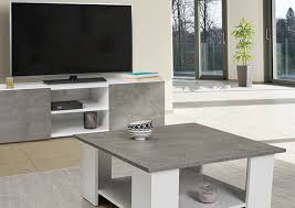 Cette combinaison renforcera d'autant plus le style moderne et minimaliste de votre salon. Meuble Tv Effet Beton Pas Cher Id Market