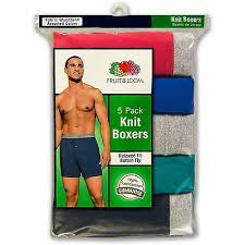 Colorful knit boxers with exposed elastic waistband from a trusted manufacturer. Fruit Of The Loom Men S Knit Boxers 5pk Or 6pk Or 8pk 14 99 Picclick