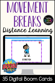 Movement And Sensory Breaks Digital Boom Cards For Distance Learning In 2020 Distance Learning Special Education Resources Autistic Support Classroom
