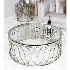 4.3 out of 5 stars. Willow Chrome End Table Modern Contemporary Glass Coffee Tables