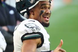 Shop new philadelphia eagles apparel and gear at fanatics international. First Look At Jalen Hurts In His New No 1 Eagles Jersey Bleeding Green Nation