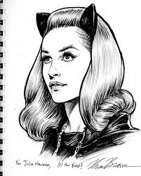 Julie Newmar Julie Newmar Catwoman Drawing Catwoman