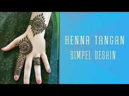 Cara membuat henna tangan simple dan mudah : Henna Tangan Simple Punggung Tangan