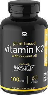 What foods have k2 in them? Amazon Com Vitamin K2 As Mk7 With Organic Coconut Oil Made With Menaq7 From Fermented Chickpea Non Gmo Verified Vegan Certified 60 Veggie Softgels Health Personal Care