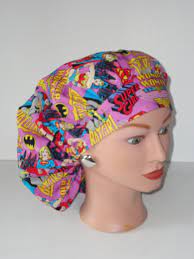 The Perfect Size Bouffant Scrub Hat Super Hero Ladies Or Scrub Hats Surgical Hat Scrub Hats Bouffant Scrub Hat Surgical Hats