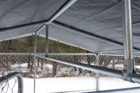 They also carry tarps or harbor freight tools has a great deal on their silver tarps. Winterproof Your Dog Kennel Instructables