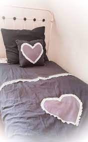 dekbedovertrek jaeleigh s valentine antraciet paars kant broderie dekbedovertrek aankleedkussen dekbed