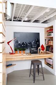Maybe you would like to learn more about one of these? 7 Inspiring Home Offices That Make The Most Of A Small Space Cozy Basement Basement Remodel Diy Office Layout Ideas