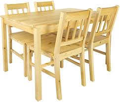 Ein tisch mit platz für dich und deine liebsten darf in deinem zuhause nicht fehlen. Merkell Leomark Schone Essgruppe Natur Pinie Tisch Und 4 Stuhlen Kiefer Esstisch Naturholz Esszimmergruppe Fur Kuche Komplett Holz Ess Set Esszimmergarnitur Fur 4 Personen Amazon De Kuche Haushalt