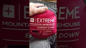 Mountain Warehouse Everest Down Sleeping Bag Youtube