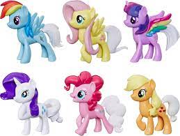 Amazon.com: My Little Pony Toy Rainbow Tail Surprise - Collection Pack of 6  3