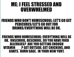 In theory, if you bring more awareness to what you are doing, especially by engaging your senses, you can reduce your stress — so something like smudging really does that, says christopher willard, psyd, author of raising resilience. Meme Creator Funny Me I Feel Stressed And Overwhelmed Friends Who Don T Homeschool Let S Go Get P Meme Generator At Memecreator Org