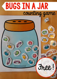 A Math Game For A Preschool Insect Theme The Measured Mom