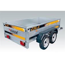 Ridelle en contreplaqué marine bakelisé, adaptées aux matières. Remorque Erde 234 X4 Mma 750 Kg Feu Vert