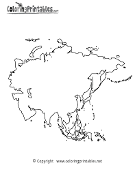Printable coloring and activity pages are one way to keep the kids happy (or at least occupie. Asia Map Coloring Page A Free Travel Coloring Printable
