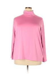 Details About Susan Graver Women Pink Long Sleeve Top 2x Plus