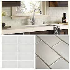 pearl white crystal glass subway tile