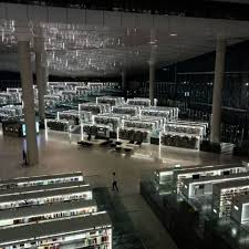 Gallery Of Oma S Qatar National Library Opens To The Public 2 Library Lighting Amazing Architecture Library