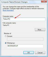 Field as well as the full. Change Computer Name In Windows Vista
