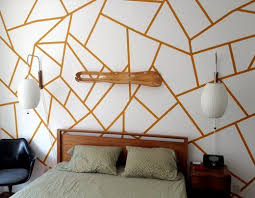 Tips memilih wallpaper dinding ruang tamu. Wallpaper Dengan Corak Geometri Untuk Dinding 314167 Info