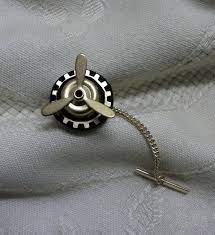 Steampunk Tie Tack Pin Propeller Spinning Brass Gear Black Etsy Accessories Mens Jewelry Mens Gifts