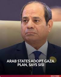Arab leaders adopted an Egyptian reconstruction plan for Gaza