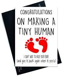 Baby shower cards kids birthday cards kids cards cricut cards creative cards homemade cards cardmaking card making cards handmade. New Baby Card Congratulations Card Making A Tiny Human New Mum Card New Dad Card Baby Girl Baby Boy New Parents Cards Friend Cards Pc188 Buy Online At Best Price In Uae