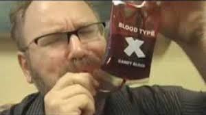 Fail CANDY Human BLOOD for KIDS! Funny Video Review by Mike Mozart of  JeepersMedia
