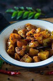 Chettinad Potato Fry Recipe My Tasty Curry Fried Potatoes Indian Veg Recipes Indian Food Recipes