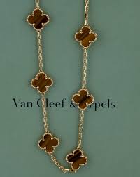 Vintage Natürliche Tigerauge Stein Halskette