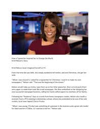 How A Typewriter Inspired Her To Change The World Kristi Nelson S Story Unt Digital Library
