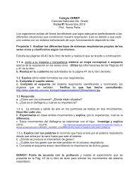 Catálogo de libros de educación básica. Colegio Cemep Ciencias Naturales 6to Grado Ficha 1 Noviembre
