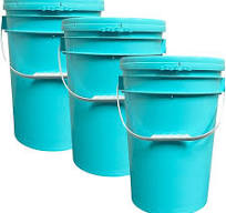 Amazon.com: 6 Gallon Plastic Bucket Pail Food Grade with Lid ...