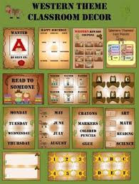 Complete Classroom Starter Set Western Classroom Themes Classroom Classroom Labels