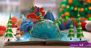 Christmas Pop Up Book After Effects Project Videohive Free Download After Effects Projects Stock Footage Pop Up Book Christmas Pops Boxed Birthday Cards