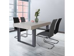 Les meubles coloris chêne clair s'associent parfaitement avec le mur en briques et les couleurs foncées de la pièce. Table A Manger Phoenix 160 Cm Bois Gris Vente De Id Market Conforama