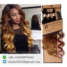 Brazilian Natural Wave 1b 30 27 Three Tone Color Synthetic Body Wave Hair Weft Natural Hairpiece Body Wave Hair Havana Twist Braids