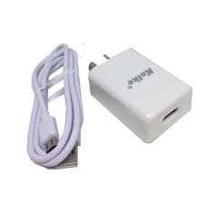 Cargador USB 5V 2A Kolke Blanco Micro Usb 1.8 Mts (023589)