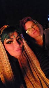 Accidental photo with strangers at casino fireworks