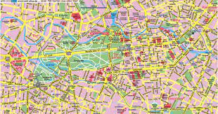 Große detaillierte stadtplan von berlin. Touristischen Karte Von Berlin Sehenswurdigkeiten Und Touren