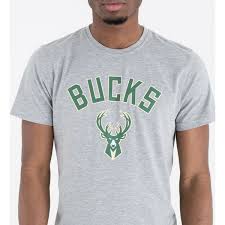 The milwaukee bucks are an american basketball team competing in the easter conference central division of the nba. New Era Milwaukee Bucks Nba T Shirt Grau Caphunters De