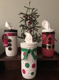 Christmas Mason Jar Tissue Holders Christmas Mason Jars Christmas Jars Christmas Crafts Diy