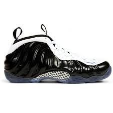 Black And White Foams 314996 005 Nike Air Foamposite One Black White Game Royal Online Concord Shoes Nike Air High Top Sneakers