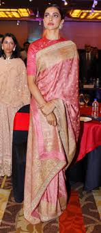 Deepika Padukone S Pink Benarasi Sabyasachi Sari Came With This Versatile Blouse Vogue India