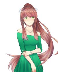 Deviantart red monika / red monika by fred h on deviantart : The Dress Matches Your Eyes Monika Marygold Sky On Deviantart Ddlc