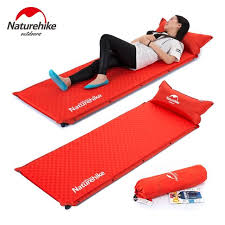 Naturehike Automatic Inflatable Sleeping Pad Camping Mat Self Inflating Splicing Thick Travel Air Mattress Tent Camping Sleeping Pad Camping Mat Sleeping Pads