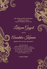 Elegant Henna Wedding Invitation Template Greetings Island Invitation Card Format Marriage Invitation Card Indian Wedding Invitation Card Design
