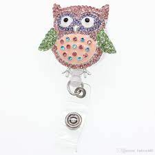 Cute Owl Key Ring Rhinestone Nurse Medical Doctor Symbol Animal Bird Owl  Eagle Shape Retractable Badge Holder With Alligator Clip Name Badge Reel  From Fashion882, $2.98 | DHgate.Com