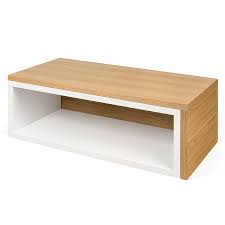 Its sleek profile is accented by clean lines and the splayed legs are finished in a handsome oak. Jazz White Oak Modern Coffee Table By Temahome Eurway